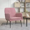 Image de Fauteuil Rose 62x79x79 cm Velours