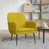 Image de vidaXL Fauteuil 62x79x79 cm fluweel geel351410