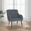 Image de Fauteuil Gris foncé 63x76x80 cm Velours