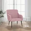 Image de vidaXL Fauteuil 63x76x80 cm fluweel roze351439