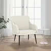 Image de Fauteuil Crème 63x76x80 cm Velours