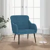 Image de Fauteuil Bleu 63x76x80 cm Velours