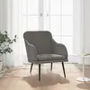 Image de vidaXL Fauteuil 63x76x80 cm fluweel donkergrijs351455