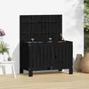 Image de Salon de jardin Vidaxl bois massif noir