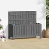 Image de vidaXL Boîte de rangement de jardin Gris 108x42,5x54 cm Bois de pin 823831