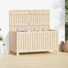 Image de Boîte de rangement de jardin 121x55x64 cm Bois massif de pin