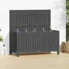 Image de Salon de jardin Vidaxl gris bois massif