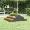 Image de vidaXL Jardinière Gris 80x80x27 cm Bois massif de pin 823894