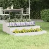 Image de vidaXL Jardinière Blanc 78x78x27 cm Bois massif de pin 823907