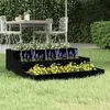 Image de vidaXL Jardinière Noir 78x78x27 cm Bois massif de pin 823910