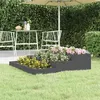 Image de vidaXL Jardinière Gris 107x107x27 cm Bois massif de pin 823915
