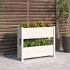 Image de vidaXL Jardinière Blanc 77x25x66 cm Bois massif de pin 823942