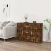 Image de Buffet Chêne fumé 91x29,5x65 cm Bois d ingénierie