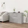 Image de vidaXL Buffet Sonoma gris 91x29,5x65 cm Bois d'ingénierie823348