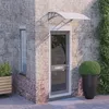Image de Auvent de porte Gris et transparent 80x75 cm Polycarbonate