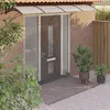 Image de Auvent de porte Noir et transparent 350x75 cm Polycarbonate