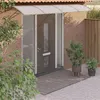 Image de Auvent de porte Gris 350x100 cm Polycarbonate
