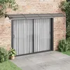 Image de vidaXL Deurluifel 400x75 cm polycarbonaat zwart153599