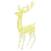 Image de vidaXL Rennes de Noël XXL Acrylique 250 LED 3 pcs 180 cm Blanc chaud