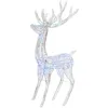 Image de vidaXL Rennes de Noël XXL Acrylique 250 LED 3 pcs 180 cm Multicolore