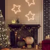Image de vidaXL 3x Figures d'Etoiles de Noël avec 48 LED Ornement de Fêtes Décoration de Vacances Lumière de Noël Jardin Extérieur Blanc Chaud 56 cm