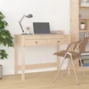 Image de vidaXL Bureau avec tiroirs 100x50x78 cm Bois massif de pin