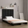Image de vidaXL Hoofdbord wandmontage 106x3x91,5 cm massief grenenhout zwart824667