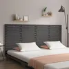 Image de vidaXL Hoofdbord wandmontage 206x3x91,5 cm massief grenenhout grijs824670