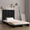 Image de vidaXL Hoofdbord wandmontage 81x3x91,5 cm massief grenenhout zwart824697
