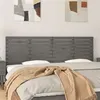 Image de vidaXL Hoofdbord wandmontage 206x3x63 cm massief grenenhout grijs824720
