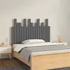 Image de vidaXL Hoofdbord wandmontage 108x3x80 cm massief grenenhout grijs824775