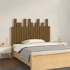 Image de vidaXL Hoofdbord wandmontage 108x3x80 cm grenenhout honingbruin824776