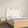 Image de vidaXL Hoofdbord wandmontage 95,5x3x80 cm massief grenenhout wit824784