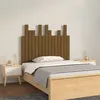Image de vidaXL Hoofdbord wandmontage 95,5x3x80 cm grenenhout honingbruin824786
