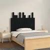 Image de vidaXL Hoofdbord wandmontage 95,5x3x80 cm massief grenenhout zwart824787