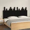 Image de vidaXL Hoofdbord wandmontage 166x3x80 cm massief grenenhout zwart824812
