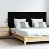 Image de vidaXL Wandhoofdbord 159,5x3x60 cm massief grenenhout zwart824852