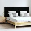 Image de vidaXL Wandhoofdbord 166x3x60 cm massief grenenhout zwart824862