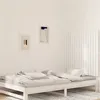 Image de vidaXL Wandhoofdbord 95,5x3x90 cm massief grenenhout wit824884