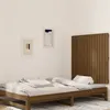 Image de vidaXL Wandhoofdbord 95,5x3x90 cm massief grenenhout honingbruin824886