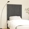 Image de vidaXL Wandhoofdbord 95,5x3x110 cm massief grenenhout grijs824935