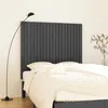 Image de vidaXL Wandhoofdbord 127,5x3x110 cm massief grenenhout grijs824940