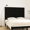 Image de vidaXL Wandhoofdbord 166x3x110 cm massief grenenhout zwart824962