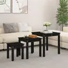 Image de vidaXL Tafeltjesset 3 st massief grenenhout zwart824977