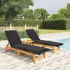 Image de Salon de jardin vidaxl Bois 1 personnes 3 pieces