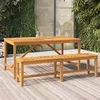 Image de Table à manger de jardin 150x90x74 cm bois d acacia solide