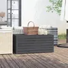 Image de Salon de jardin Vidaxl bois massif gris