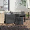 Image de vidaXL Ensemble de boîtes de jardin 3 pcs gris bois de pin massif 823957