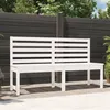 Image de vidaXL Banc de jardin blanc 157,5 cm bois massif de pin 824040
