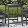 Image de vidaXL Table de jardin gris 82,5x82,5x110 cm bois massif de pin 824083